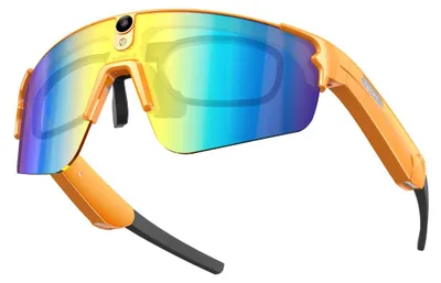 Immagine prodotto di INF Occhiali da sole smart AI con fotocamera 8MP, stabilizzazione giroscopica EIS, doppio microfono e connettività Wi‑Fi e Bluetooth, compatibile con Android e iOS