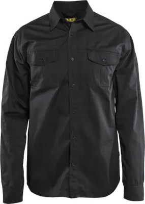 Produktbild von Blakläder Langarmhemd 3298 1190 in div. Farben, Farbe:schwarz, Größe:3XL