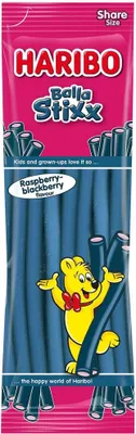 Zdjęcie produktu dla Haribo Balla Stixx Raspberry and Blackberry Veggie Fruit Gum 200g