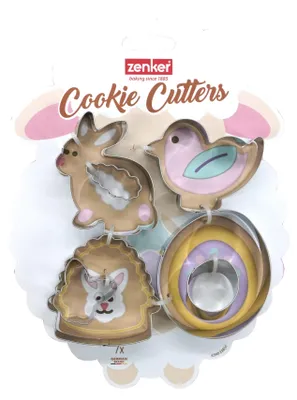 Image de Lot de 7 Emporte-pièces Pâques Inox Zenker Pâques