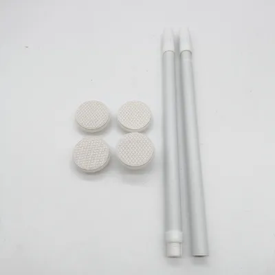 Produktbild von ASelected Gardinenstange ohne Bohren, 50-80 CM Duschvorhangstange, Weiß Duschstange ohne Bohren, Teleskopstange für Vorhänge Fenster Schrank Küche