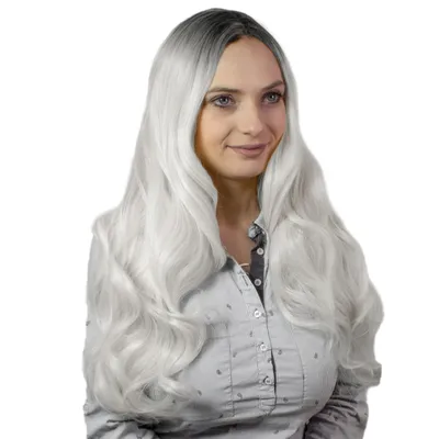 Obrázek produktu pro hair2heart Paruka Dlouhé kudrnaté syntetické vlasy Dámská paruka - Frozen Blonde 70cm 190g