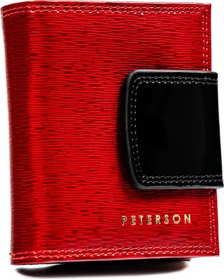Produktbild von Peterson Portemonnaie aus Leder für Frauen Qrulkec rot One size