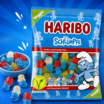 Immagine prodotto di HARIBO 10051161 HARIBO die SCHLÜMPFE Fruchtgummi 175,0 g