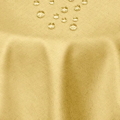 Produktbild von DecoHomeTextil Leinen Optik Tischdecke Gelb Oval 160 x 220 cm mit Lotus Effekt Abwaschbar