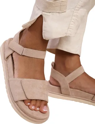 Produktbild von Where´s That From - Damen Sandalen "Corfu", Wildleder WM421 (37 EU) (Camel)
