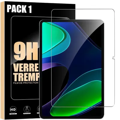 Image de Verre Trempé pour Xiaomi Pad 6 /6 Pro 11 Pouces - Protection d'écran Anti-Rayures Transparent