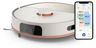 Zdjęcie produktu dla Philips Odk. sprz. i mop. Aqua 5000, Worek na kurz, Szary, Kopolimer akrylonitrylo-butadieno-styrenowy (ABS), 0,26 l, Ładowanie, 66 dB