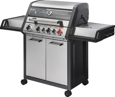Zdjęcie produktu dla Grill gazowy Enders Monroe Pro 4 SIK Turbo z 4 palnikami, 58 x 153,5 cm, ze stali nierdzewnej, w zestawie z wyjmowaną tacką na tłuszcz