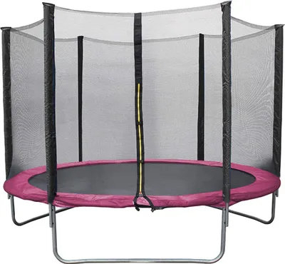 Produktbild von Trampolin Gartentrampolin Ø183cm Kindertrampolin mit Sicherheitsnetz Trampolin Outdoor Rosa
