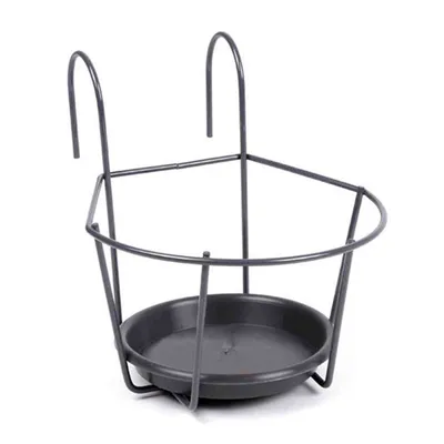 Produktbild von Blumentopfhal. Ø16cm grau zum Einhängen, 355895