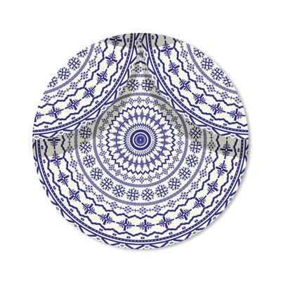 Produktbild von MuchoWow® Mauspad Mousepad Design - Delfter Blau - Muster 20x20 cm - Mousepads - Maus Mat - Pad - Mausunterlage - Schreibtischmatte