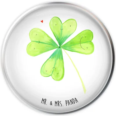 Produktbild von Mr. & Mrs. Panda waschbeckenstöpsel Blume Kleeblatt - Weiß - Geschenk, Abfluss-Stopfen, Glück, Waschbecken Ablaufstopfen, Umzug, stopfen, Motivation, Blumen Deko, Stöpsel