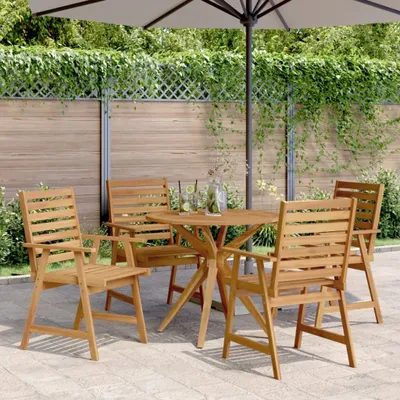 Image de Maison Exclusive - Ensemble de salle à manger de jardin 5 pièces en bois massif d'acacia
