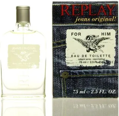 Zdjęcie produktu dla Replay Jeans Original! For Him Woda Toaletowa Dla Mężczyzn 75ml