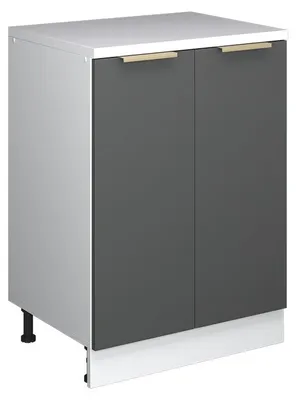 Image de Armoire d'extension Vicco Rion Anthracite-or/Blanc 60x46cm sans pente avec 2 portes, Model 60825