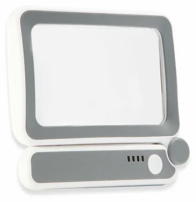 Productafbeelding van APT DA765 Opvouwbare vergrootglas met LED-verlichting, 4x vergroting, 10 LED's, USB-C, grijs