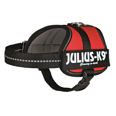 Produktbild von Julius-K9 Powerharness, Hund, Westengeschirr, XS-S, Schwarz, Rot, Polyester, Einfarbig