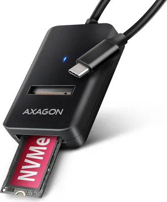 Obrázok produktu pre AXAGON Axagon ADM2-CM USB-C 10Gb/s - adaptér M.2 NVMe a SATA SSD, 10 cm kábel USB-C