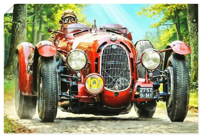 Produktbild von ARTland Poster Alfa Romeo 8C 2300 Monza Größe: 90x60 cm