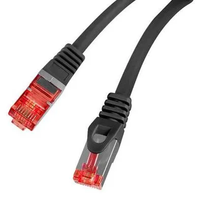 Image de LANBERG Patchkabel CAT.6 S/FTP LSZH CU 1,0m Fluke Zert. sw