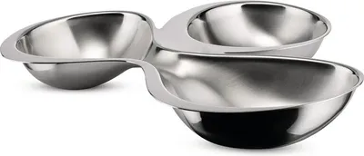 Immagine prodotto di Alessi Babyboop Vassoio da antipasti a tre scomparti, acciaio inossidabile