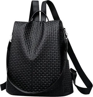 Produktbild von PolkaHome® Damen Rucksack Klein, Diebstahlsicherer Rucksack für Frauen, Modischer Wasserdichter Kunstleder Reiserucksack, Leichter