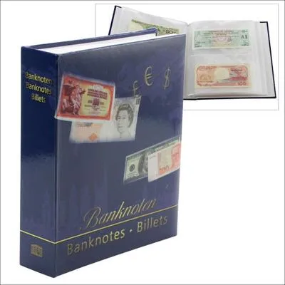 Produktbild von Banknotenalbum für verschieden große Banknoten. Gebunden. 50 Seiten.