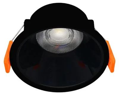 Obrázok produktu pre LED stropné svietidlo na zapustenie 6 W, 480 lm, 6400 K, okrúhle, čierne, AMARA HOROZ
