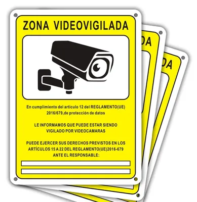 Produktbild von Videoüberwachungskameras für den Innenbereich – 3 Stück – 15 x 20 cm – PVC