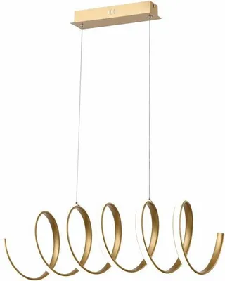 Zdjęcie produktu dla Lampa wisząca LED Ribbon złota 40W Neutralna biel 3200lm metal wym:110x80x25cm IP20 Reality