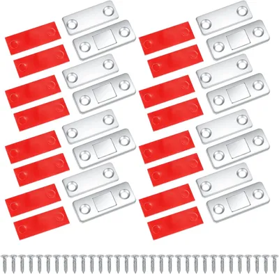 Produktbild von 8 Stš¹ck Magnetschn?pper, Magnete Schranktš¹ren Selbstklebend Stark, Tš¹rmagnete, Magnetverschluss, fš¹r M?beltš¹ren Kabinett Balkontš¹r Schiebetš¹r Magnetschloss Tš¹rschlie?e