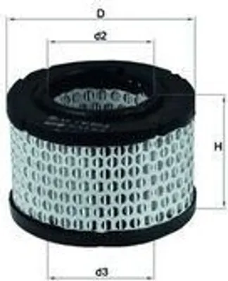 Produktbild von Luftfilter MAHLE LX 191 Filtereinsatz