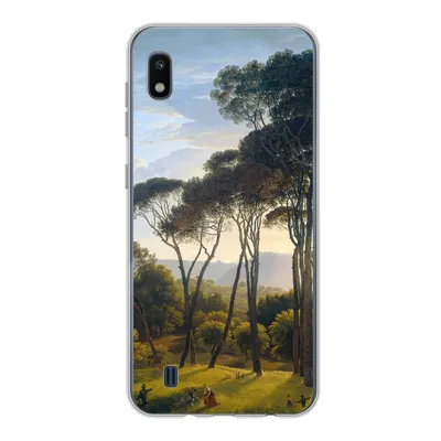 Produktbild von MuchoWow® Handyhülle Schutzhülle Hülle für Samsung Galaxy A10 Italienische Landschaft mit Zirbelkiefer - Hendrik Voogd - Kunst Silikon Softcase Handy Hülle - Schutzhülle