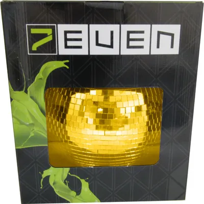 Produktbild von Spiegelkugel GOLD 30cm mit Motor (inkl. Zweiter Sicherheitsöse an Kugel und Motor)