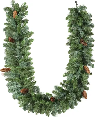Produktbild von HOMCOM 1,8 m künstliche Weihnachtsgirlande Blumendekoration mit Spitzen