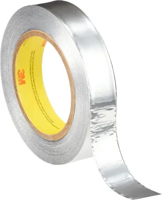 Imagen del producto de Cinta adhesiva de aluminio 3M 425, color plateado, 25 mm x 55 m, 0.12 mm