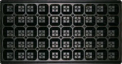 Produktbild von Famanu Anzuchtplatten Set 3 Stück mit 50 Zellen - Schwarz