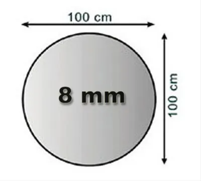Produktbild von Funkenschutzplatte Glas 8mm Lienbacher rund Ø100cm