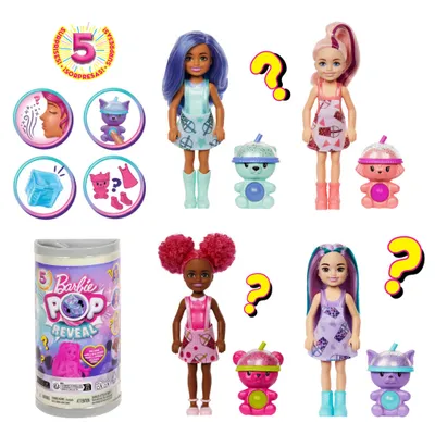Produktbild von Barbie Pop Reveal HRK63, Modepuppe, Weiblich, 3 Jahr(e), Mädchen, 160 mm, Gemischte Farben