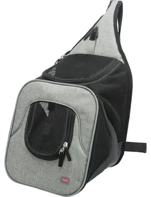 Produktbild von TRIXIE Fronttasche Savina - schwarz/grau - 30 × 33 × 26 cm