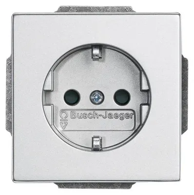 Produktbild von Busch-Jaeger Steckdose, div. Flächenprogramme, alusilber, 1 Stk.