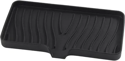 Produktbild von Famanu Spülbecken-Organizer - Silikon Schwammhalter - 25 cm x 13 cm - Küchen- und Badezimmerorganizer für Schwämme - Bürsten - Seife - Abtropfmatte