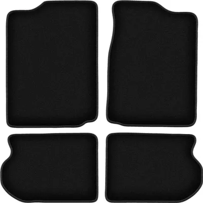 Immagine prodotto di Tappetini in velluto per Suzuki Vitara I (1988-1997, fuoristrada) neri, set 4 pz, con fissaggi