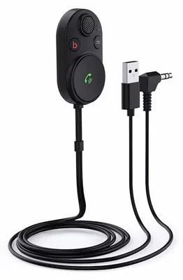 Produktbild von Verk 10141 FM-Bluetooth-Sender BT62, 2-in-1, USB-A, 3,5-mm-Klinkenstecker, schwarz