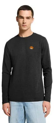 Produktbild von Spreadshirt Pumuckl Stickdesign Premium Langarmshirt Herren, L, Anthrazit meliert