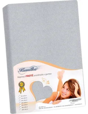 Productafbeelding van Frotte lakens - Grijs - 90x200 cm