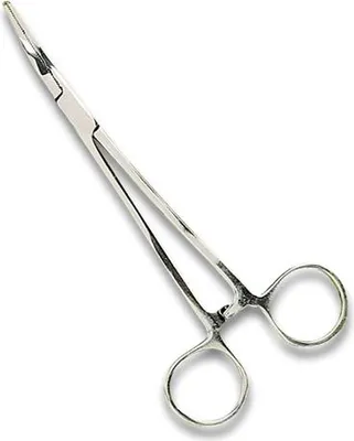 Produktbild von Zebco Lösezange 13 cm aus rostfreiem Stahl mit Feststeller und gebogener Spitze