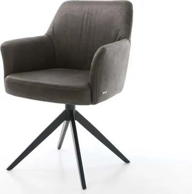 A studio shot of a chair on a white background.