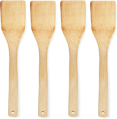 Immagine prodotto di Set da 4 di Joejis: cucchiai da cucina, spatole e palette in legno per la cucina – Cucchiai in legno sostenibili